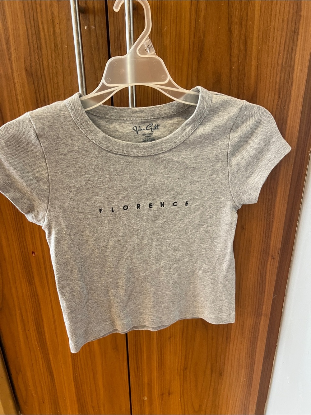 Brandy Melville Grey 'Florence' Graphic Tee for Kids